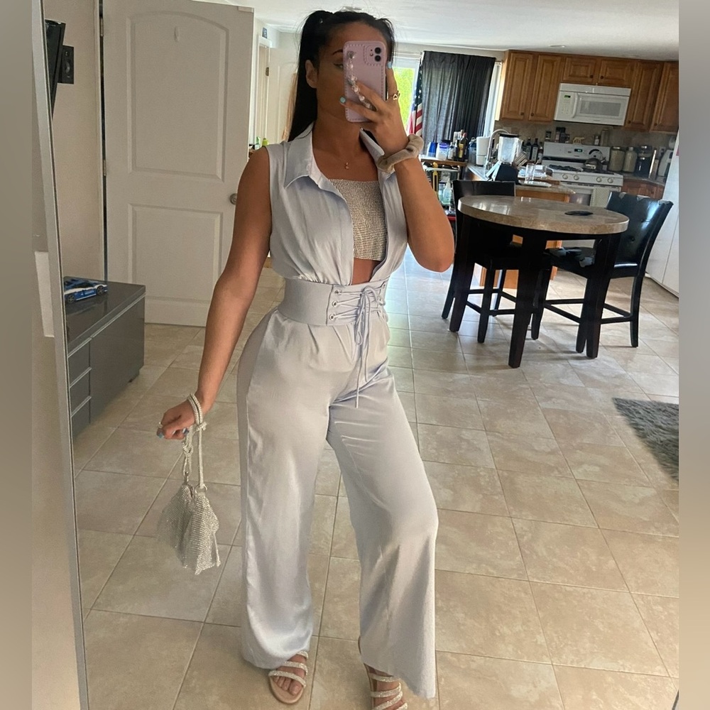 Satin jumpsuit